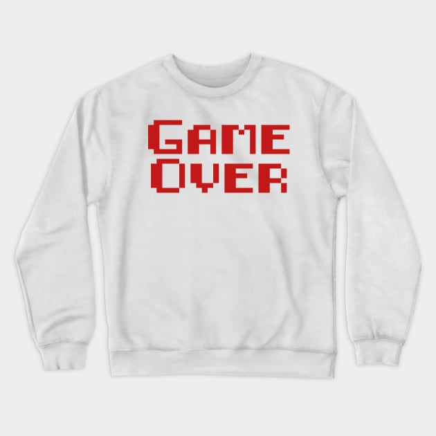 Gamer Apparel Game Over Crewneck Sweatshirt by GreenGuyTeesStore